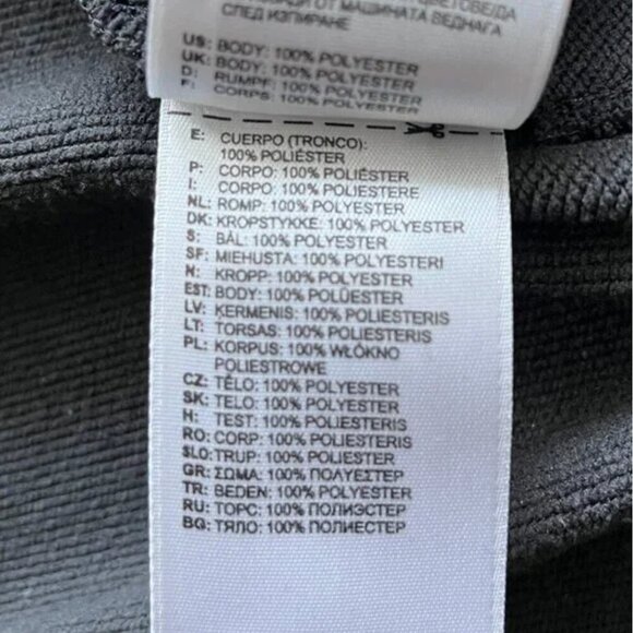 Adidas Climalite Golf 1/4 Zip Pullover Fleece Black Size M Athletic Outdoor - Picture 7 of 8